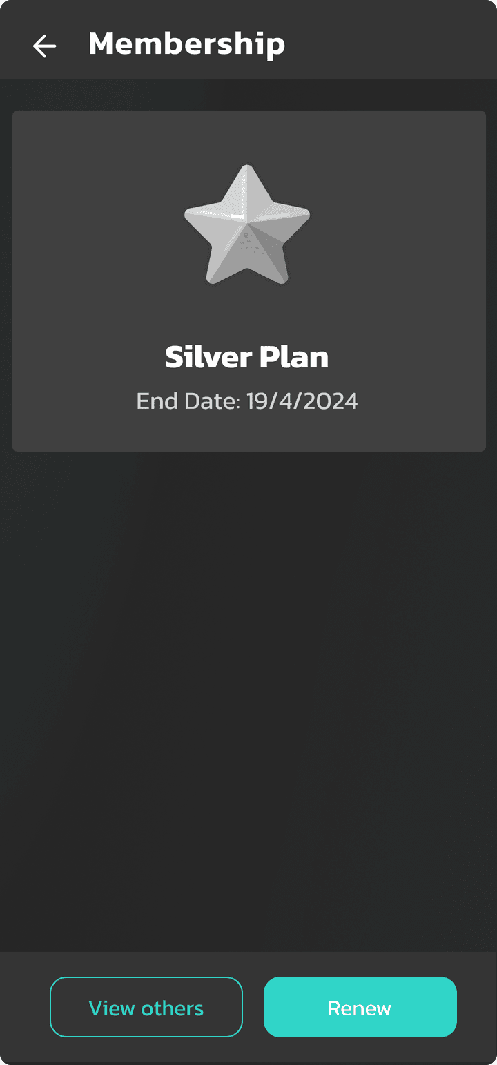 Membership screen